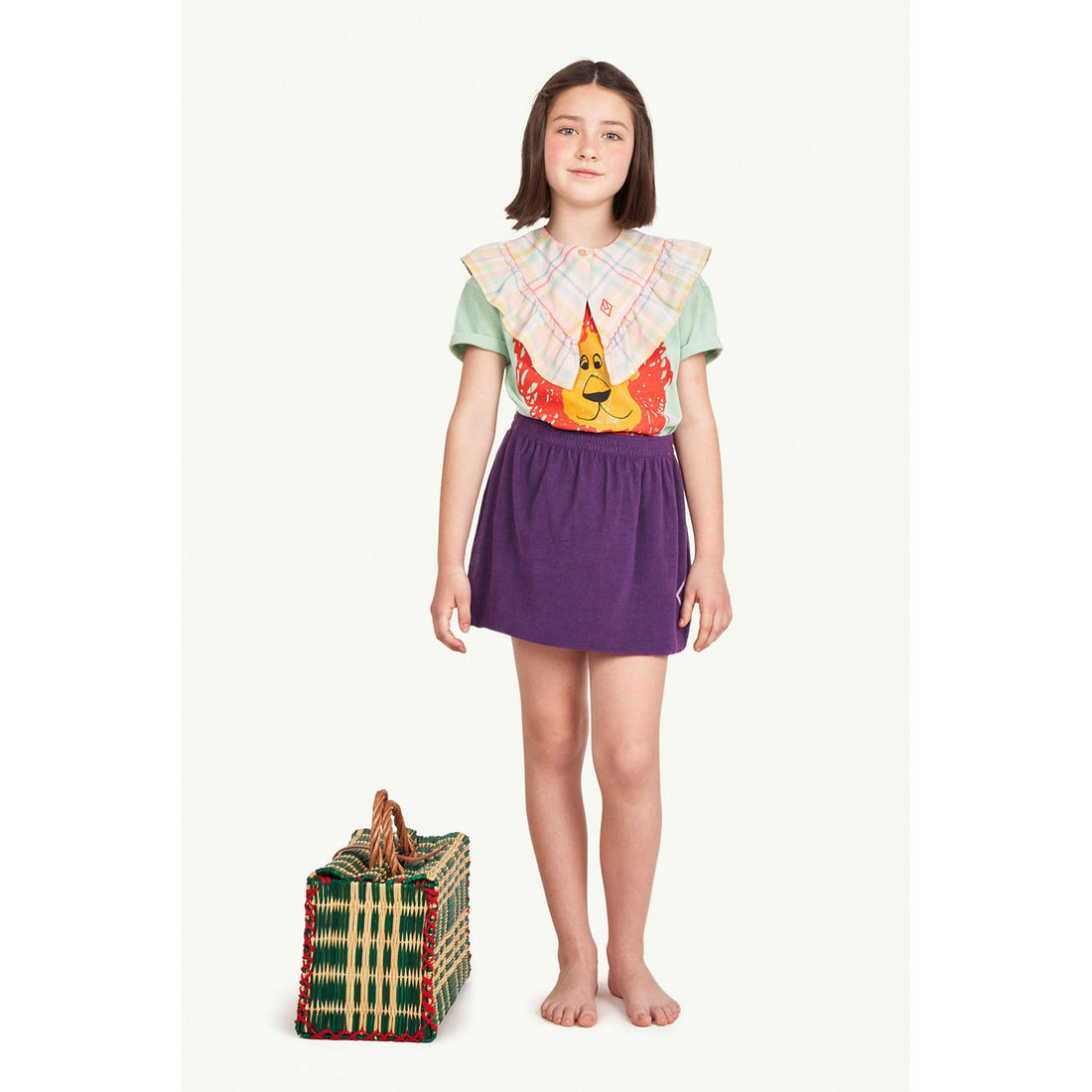 The Animals Observatory Rooster Kids T Shirt - Aqua Lion