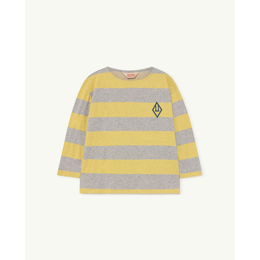 The Animals Observatory Anteater Kids T-Shirt - Grey Stripe