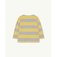 The Animals Observatory Anteater Kids T-Shirt - Grey Stripe