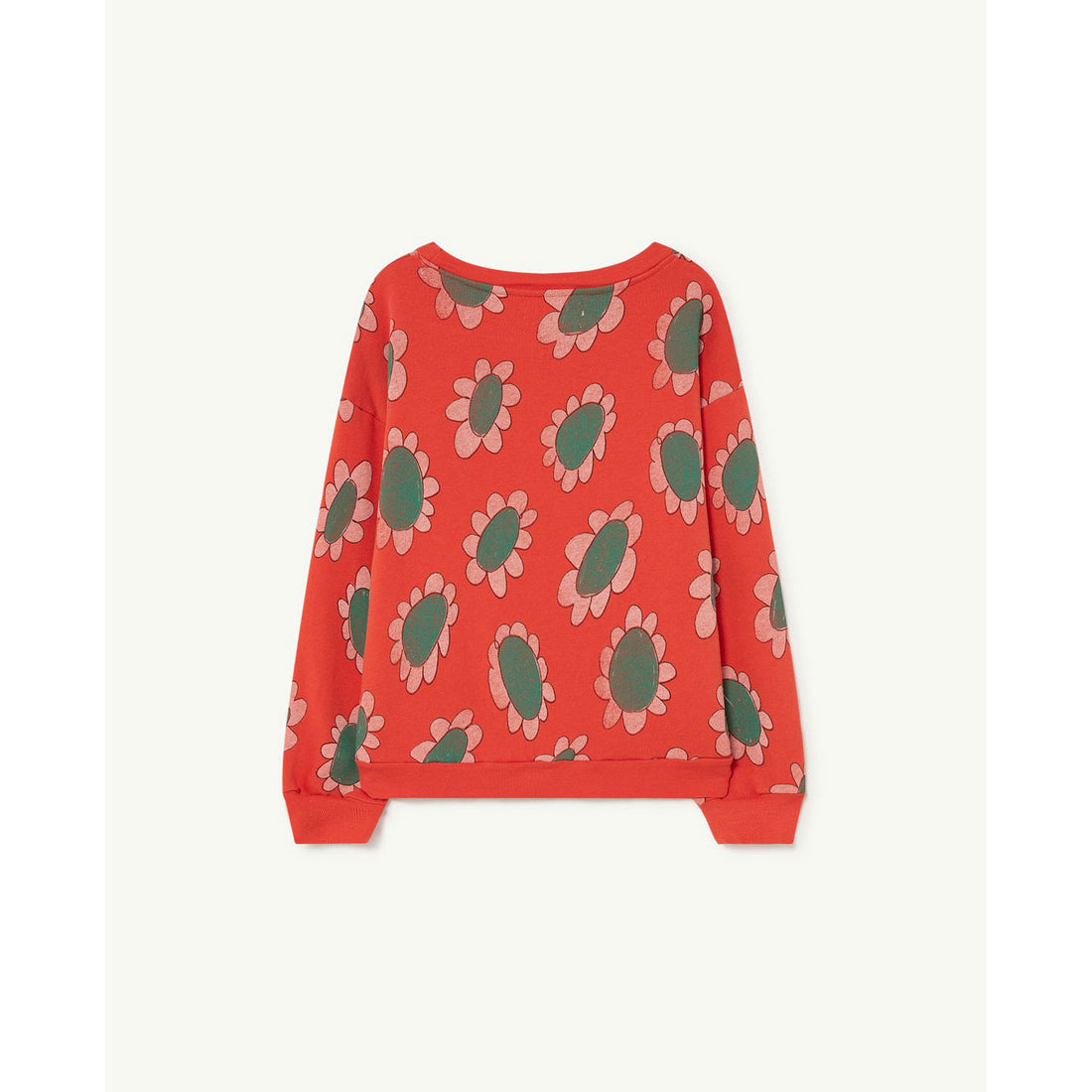 The Animals Observatory Bear Kids+ Sweatshirt - Red Flowers