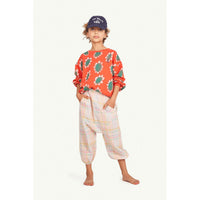 The Animals Observatory Bear Kids+ Sweatshirt - Red Flowers