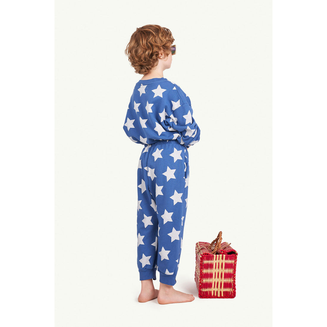 The Animals Observatory Bear Kids+ Sweatshirt - Blue Stars