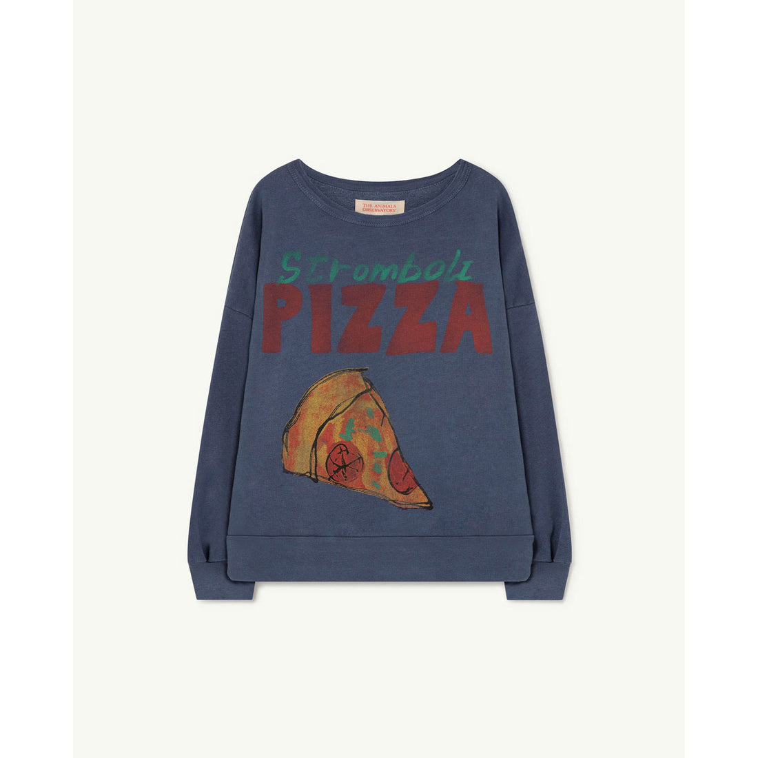 The Animals Observatory Big Bear Kids+ Sweatshirt - Navy Pizza
