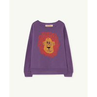 The Animals Observatory Big Bear Kids+ Sweatshirt - Purple Lion