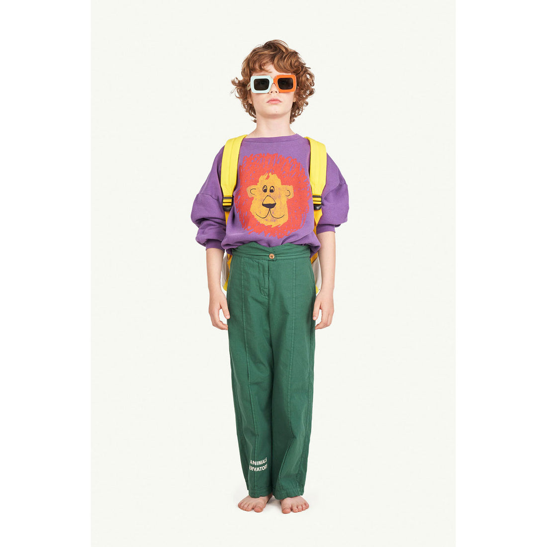The Animals Observatory Big Bear Kids+ Sweatshirt - Purple Lion