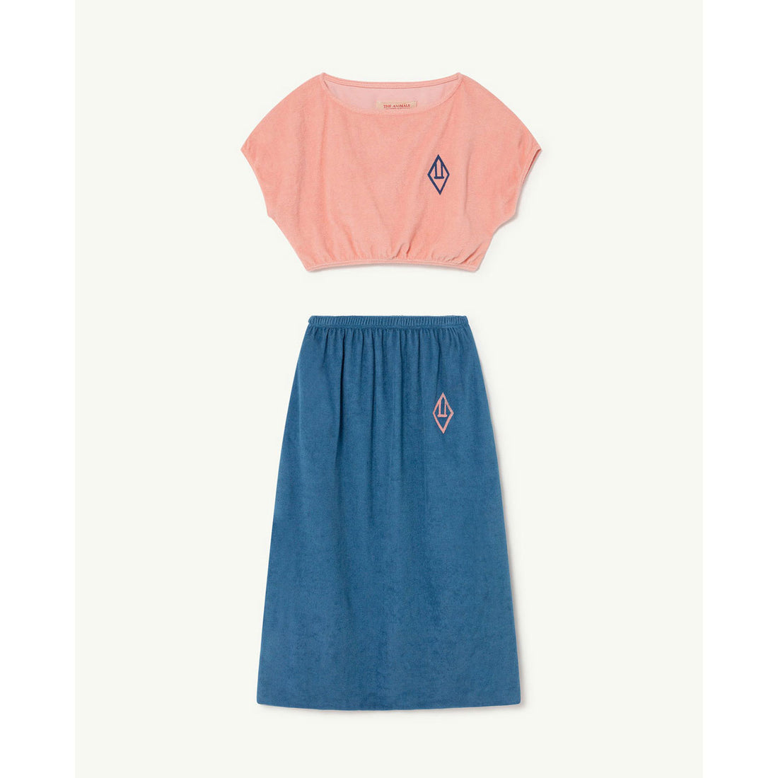 The Animals Observatory Horsefly Kids Dress - Pink Logo