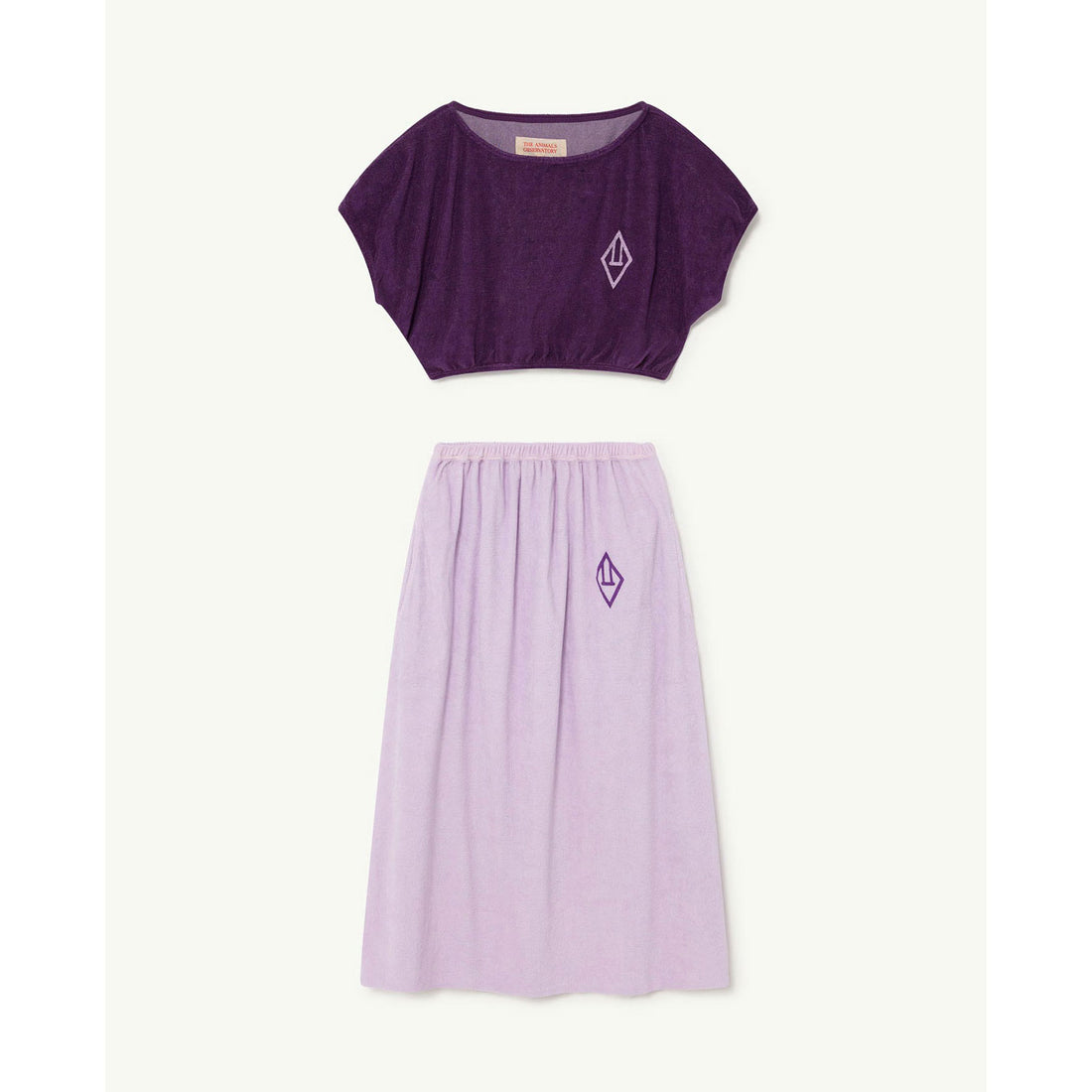 The Animals Observatory Horsefly Kids Dress - Purple Logo