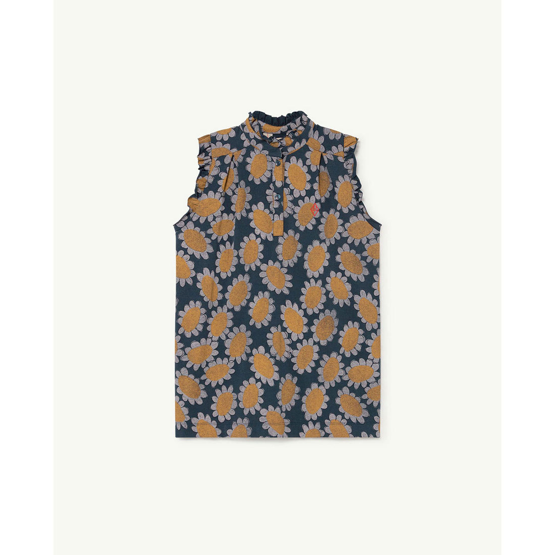 The Animals Observatory Albatros Kids Dress - Navy Flowers