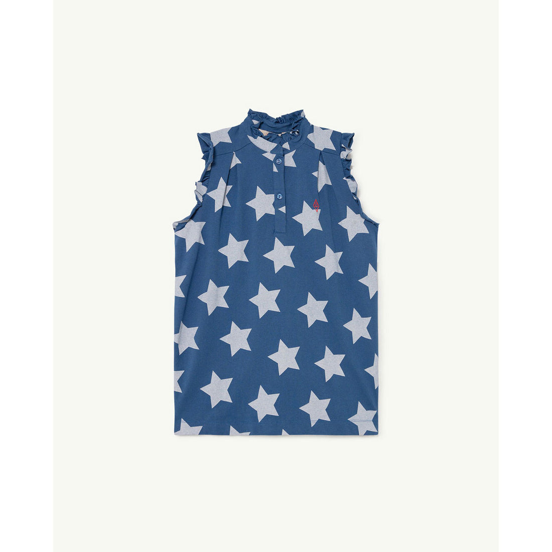 The Animals Observatory Albatros Kids Dress - Blue Stars