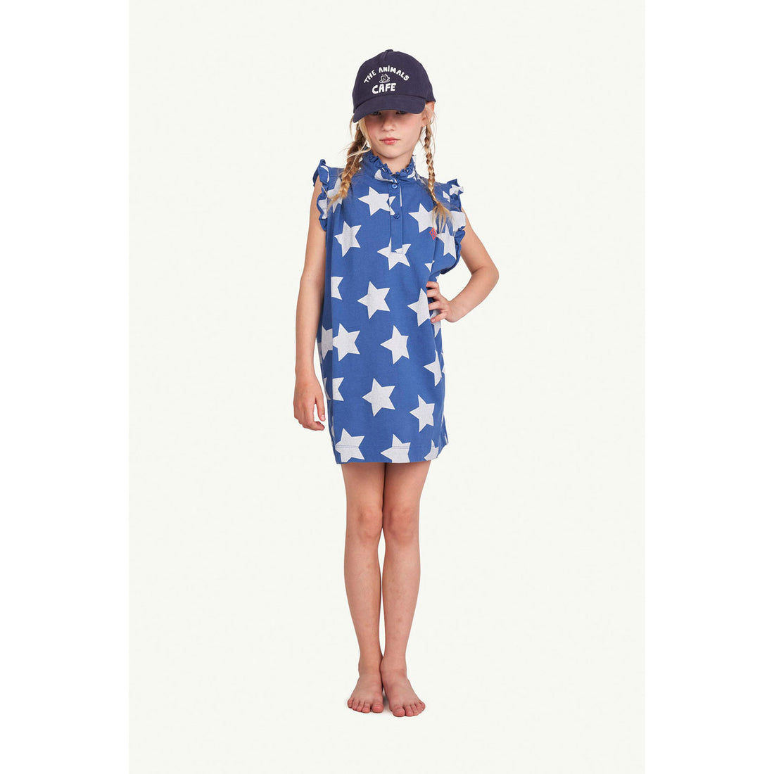 The Animals Observatory Albatros Kids Dress - Blue Stars