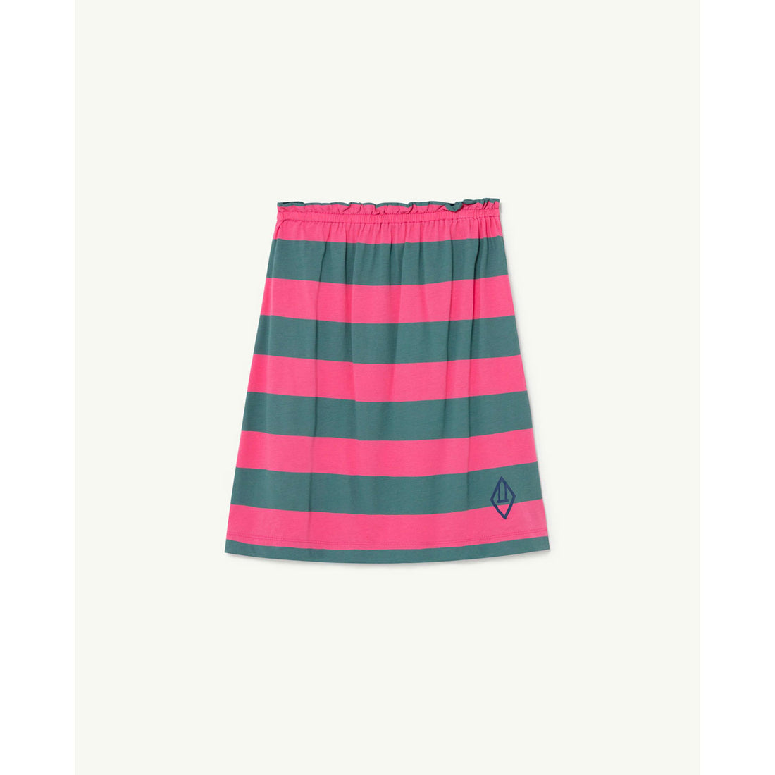 The Animals Observatory Stripes Kitten Kids Skirt - Pink Stripe