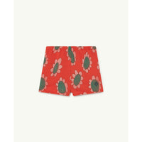 The Animals Observatory Hedgehog Kids Pants - Red Flowers