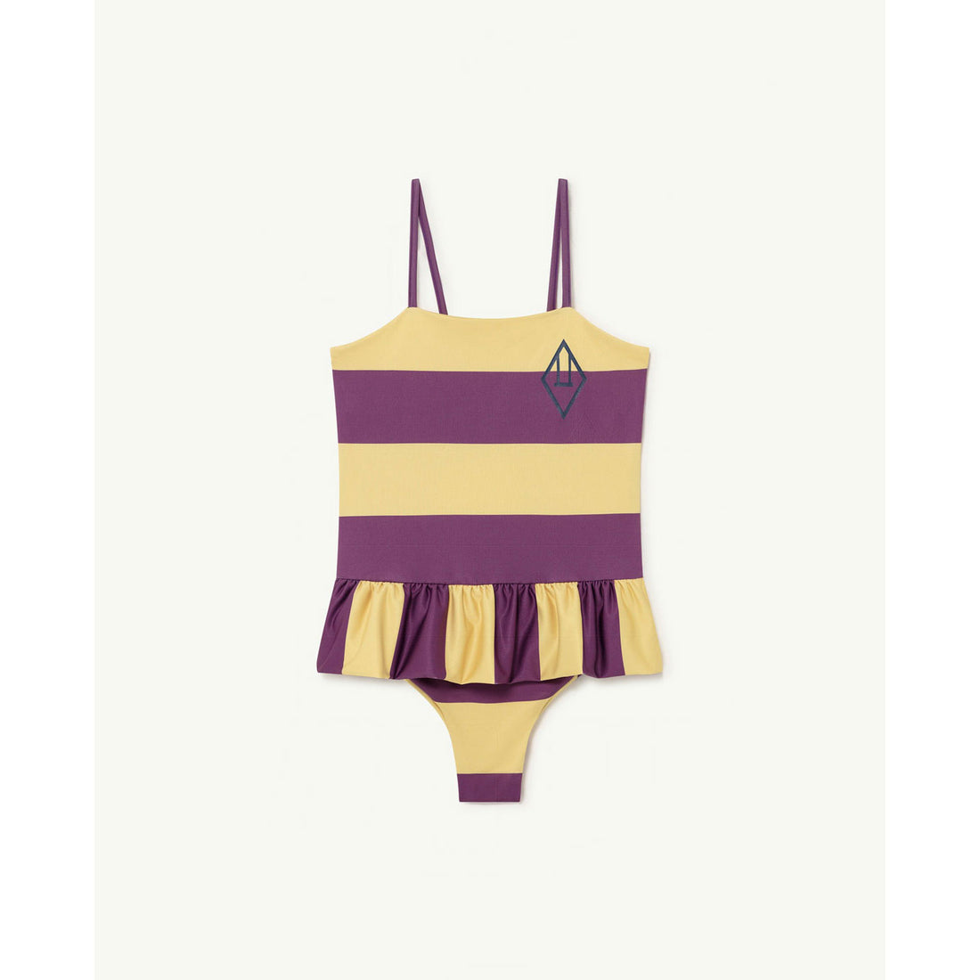 The Animals Observatory Clownfish Kids Swimsuit - Yellow Stripe