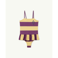 The Animals Observatory Clownfish Kids Swimsuit - Yellow Stripe