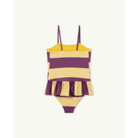 The Animals Observatory Clownfish Kids Swimsuit - Yellow Stripe