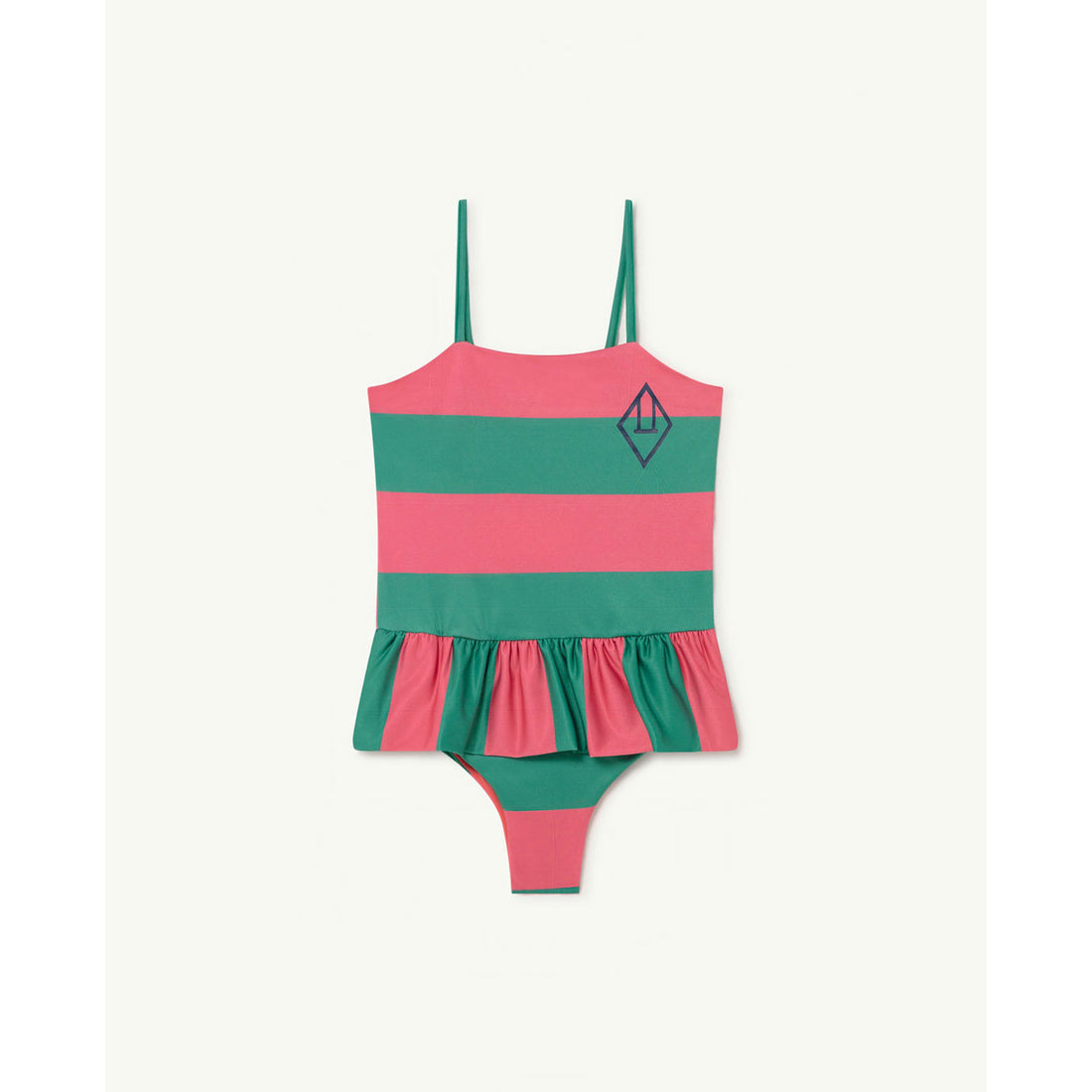 The Animals Observatory Clownfish Kids Swimsuit - Pink Stripe