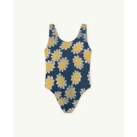 The Animals Observatory Trout Kids Swimsuit - Navy Flowers