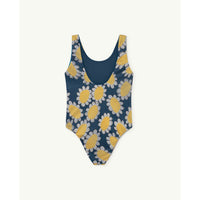 The Animals Observatory Trout Kids Swimsuit - Navy Flowers