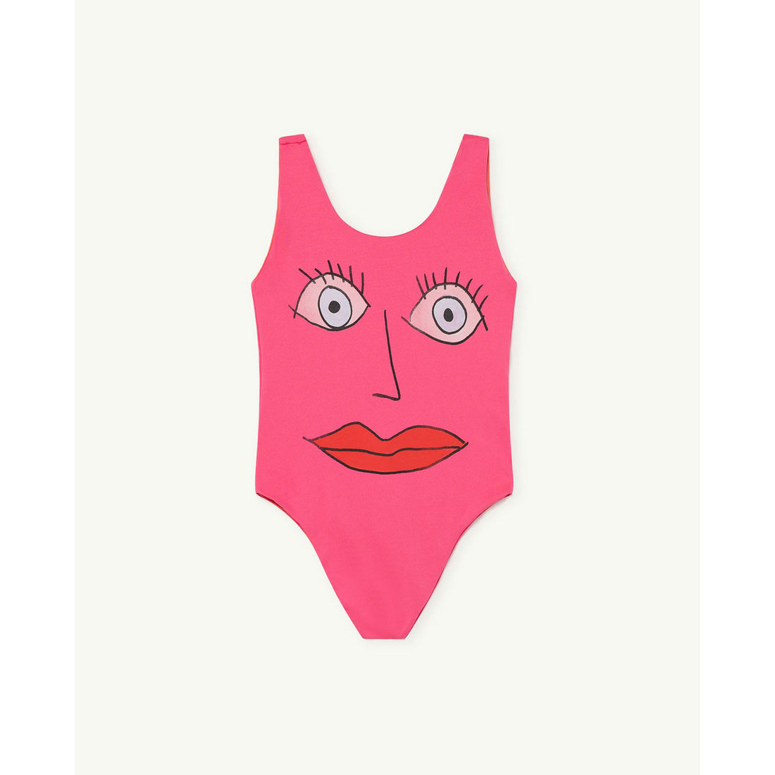 The Animals Observatory Trout Kids Swimsuit - Pink Lady Sketch