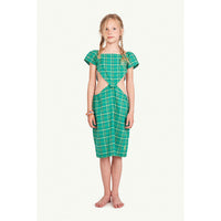 The Animals Observatory Badger Kids Dress - Green Logo