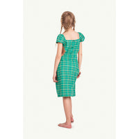 The Animals Observatory Badger Kids Dress - Green Logo