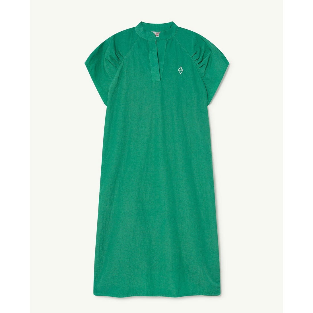 The Animals Observatory Swallow Kids Dress -Green Logo
