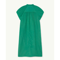 The Animals Observatory Swallow Kids Dress -Green Logo