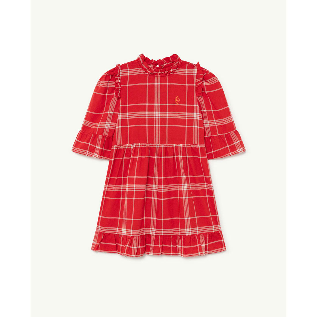 The Animals Observatory Tortoise Kids Dress - Red Logo