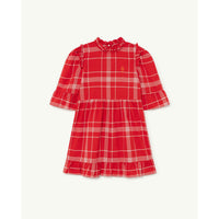 The Animals Observatory Tortoise Kids Dress - Red Logo