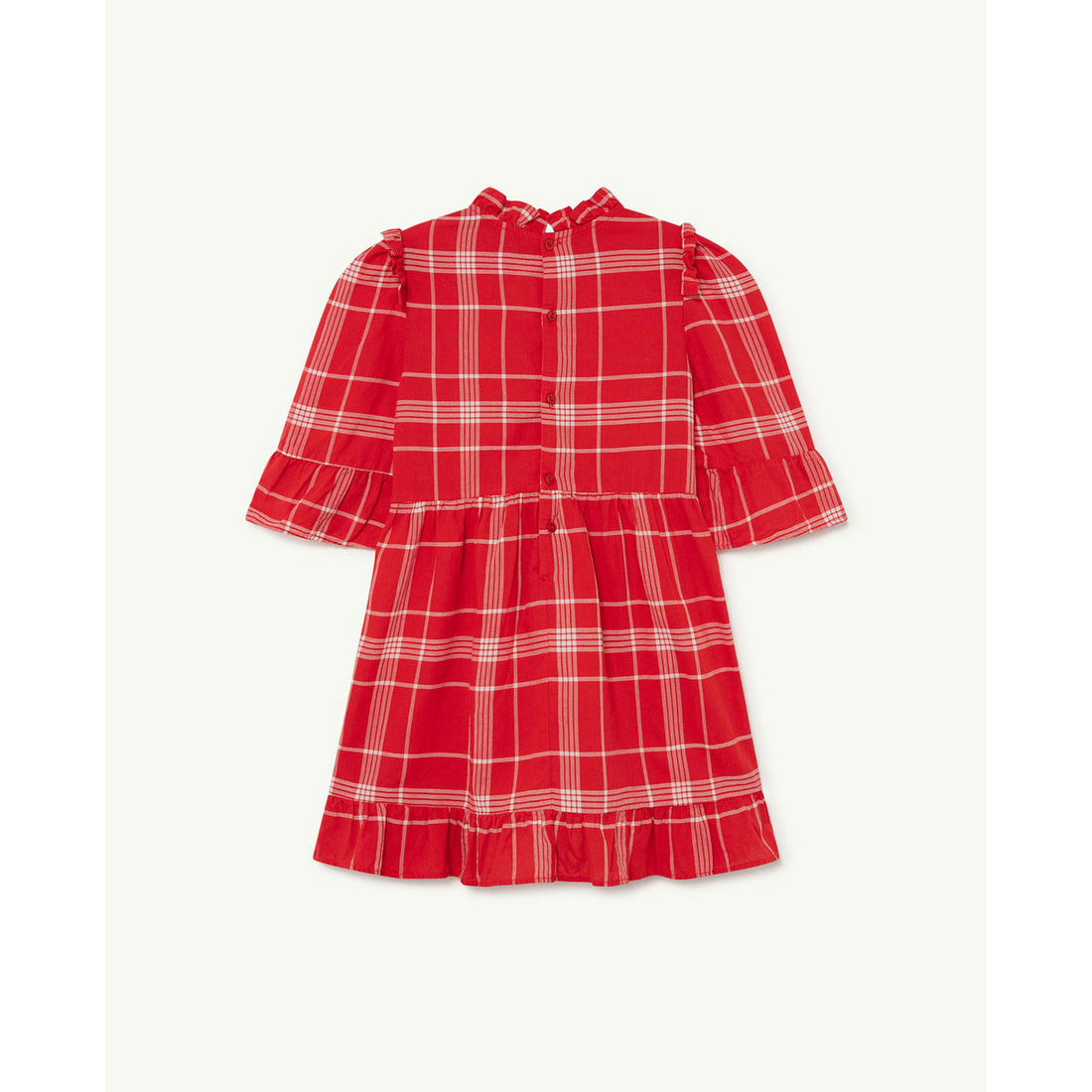 The Animals Observatory Tortoise Kids Dress - Red Logo