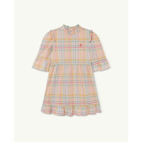 The Animals Observatory Tortoise Kids Dress -Pink Logo