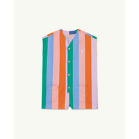 The Animals Observatory Ape Kids Jumpsuit - Lilac Stripe