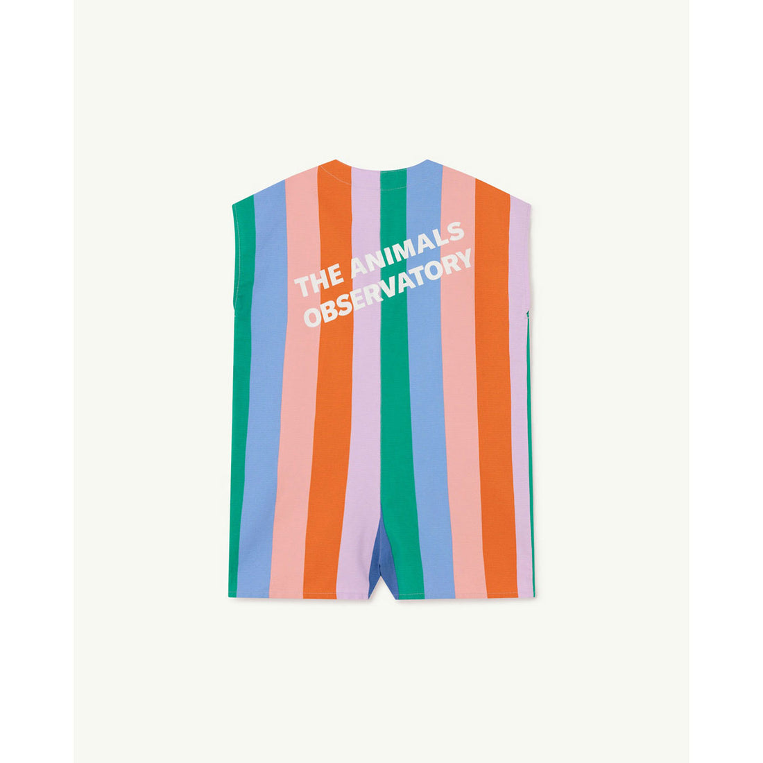 The Animals Observatory Ape Kids Jumpsuit - Lilac Stripe