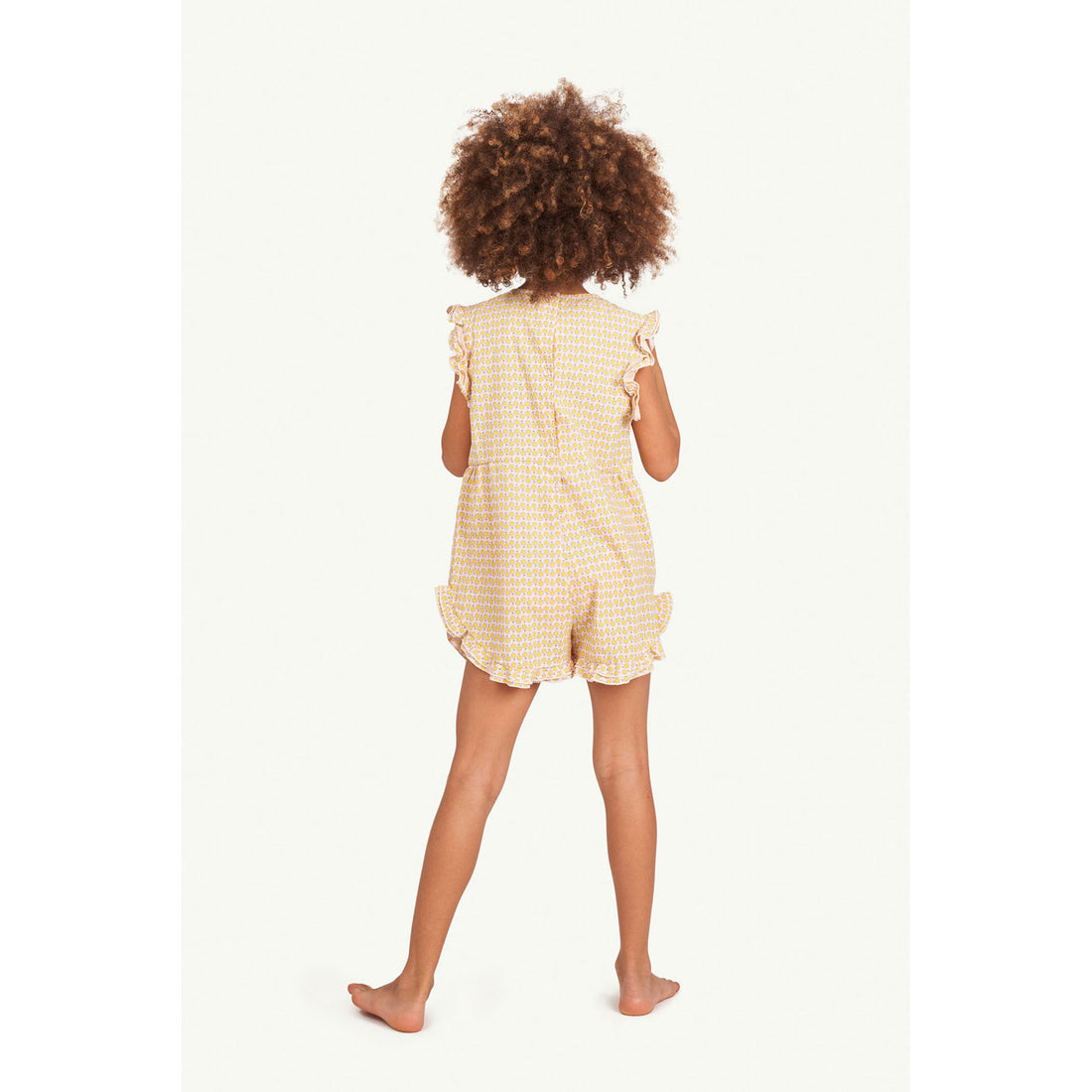 The Animals Observatory Squirrel Kids Jumpsuit - Pink Flowers