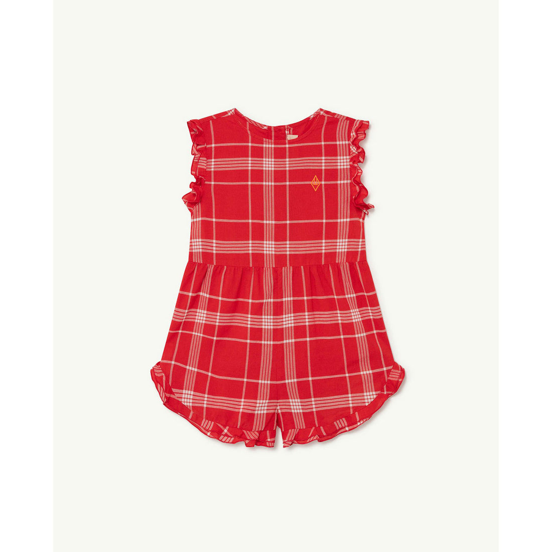 The Animals Observatory Squirrel Kids Jumpsuit - Red Logo