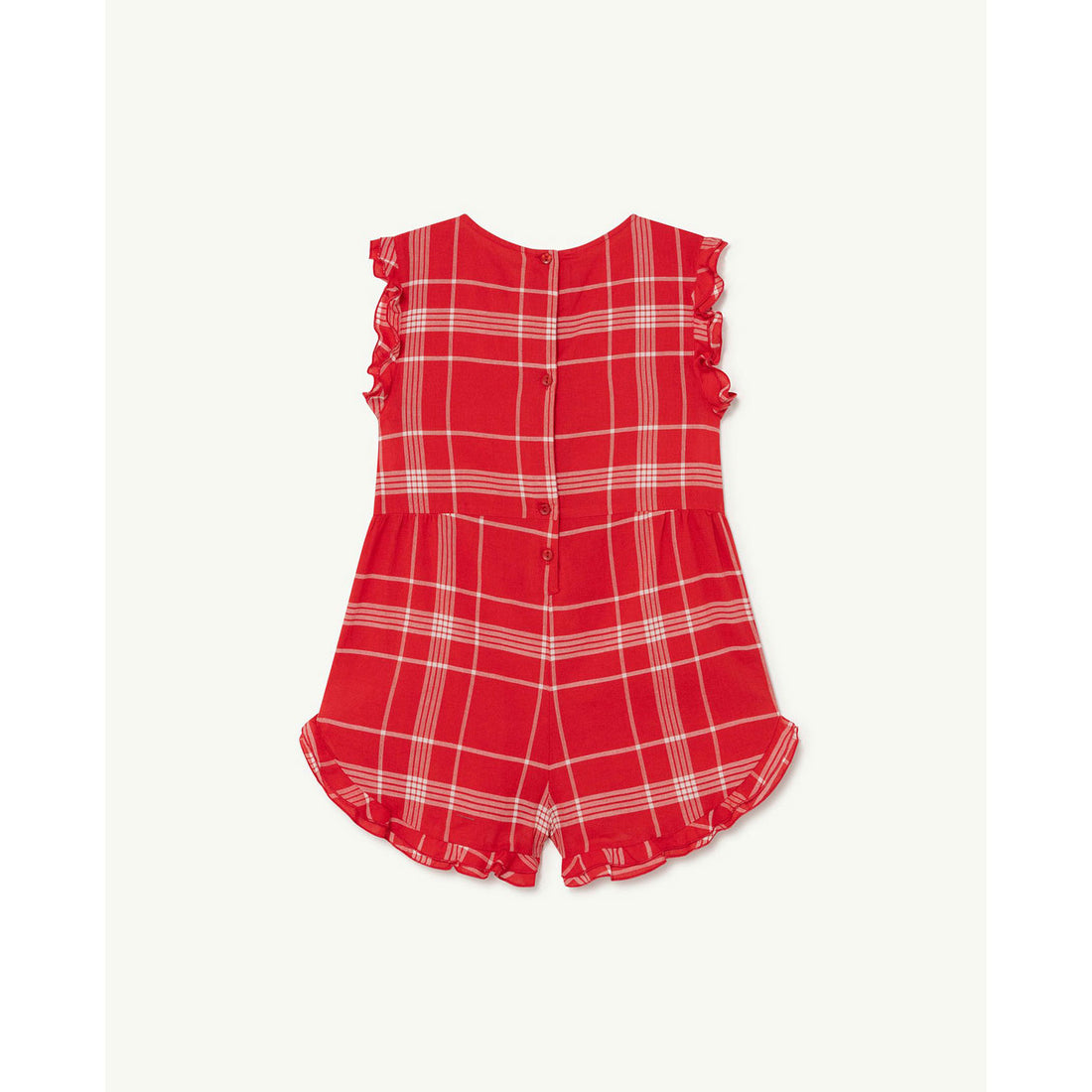 The Animals Observatory Squirrel Kids Jumpsuit - Red Logo