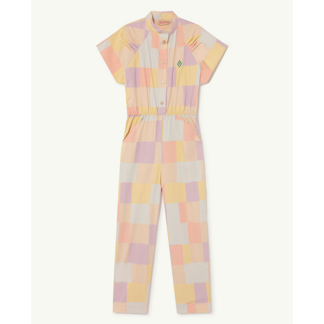 The Animals Observatory Grasshopper Kids+ Jumpsuit - Beige Quilted