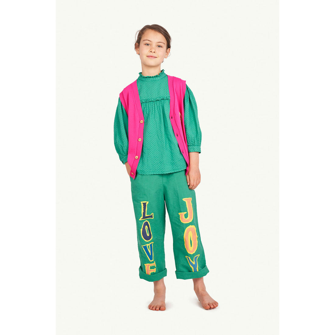 The Animals Observatory Cockatoo Kids Shirt - Green Logo