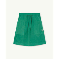 The Animals Observatory Bird Kids Skirt - Green Logo