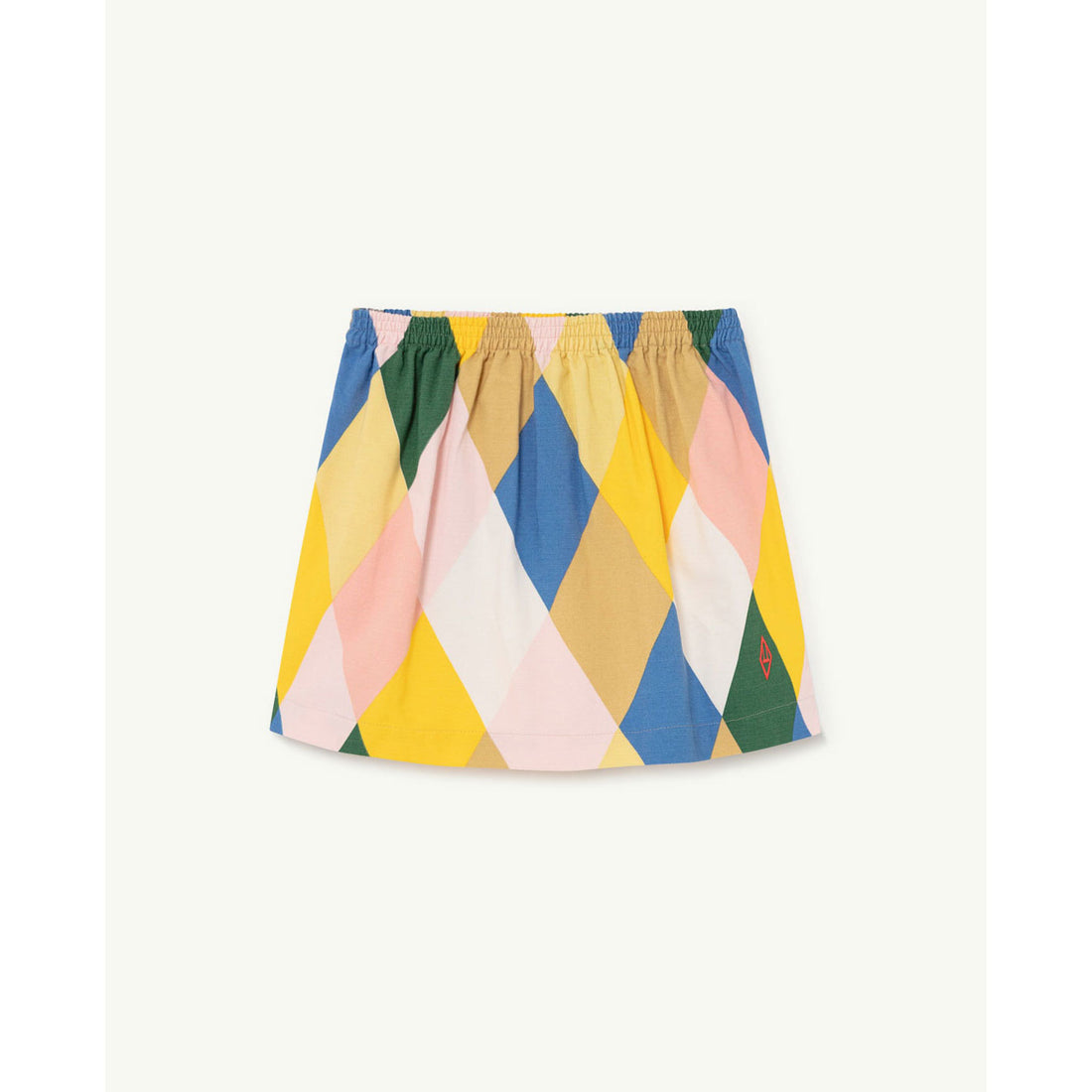 The Animals Observatory Wombat Kids Skirt - White Diamonds