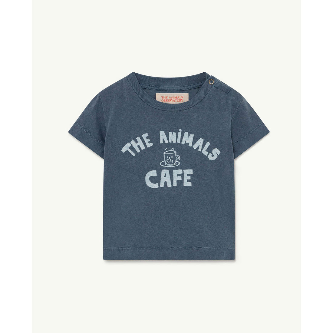 The Animals Observatory Rooster Baby T-Shirt - Navy Cafe