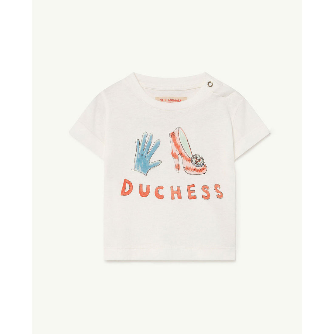 The Animals Observatory Rooster Baby T-Shirt - White Dutchess