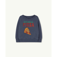 The Animals Observatory Bear Baby Sweatshirt - Navy Pizza