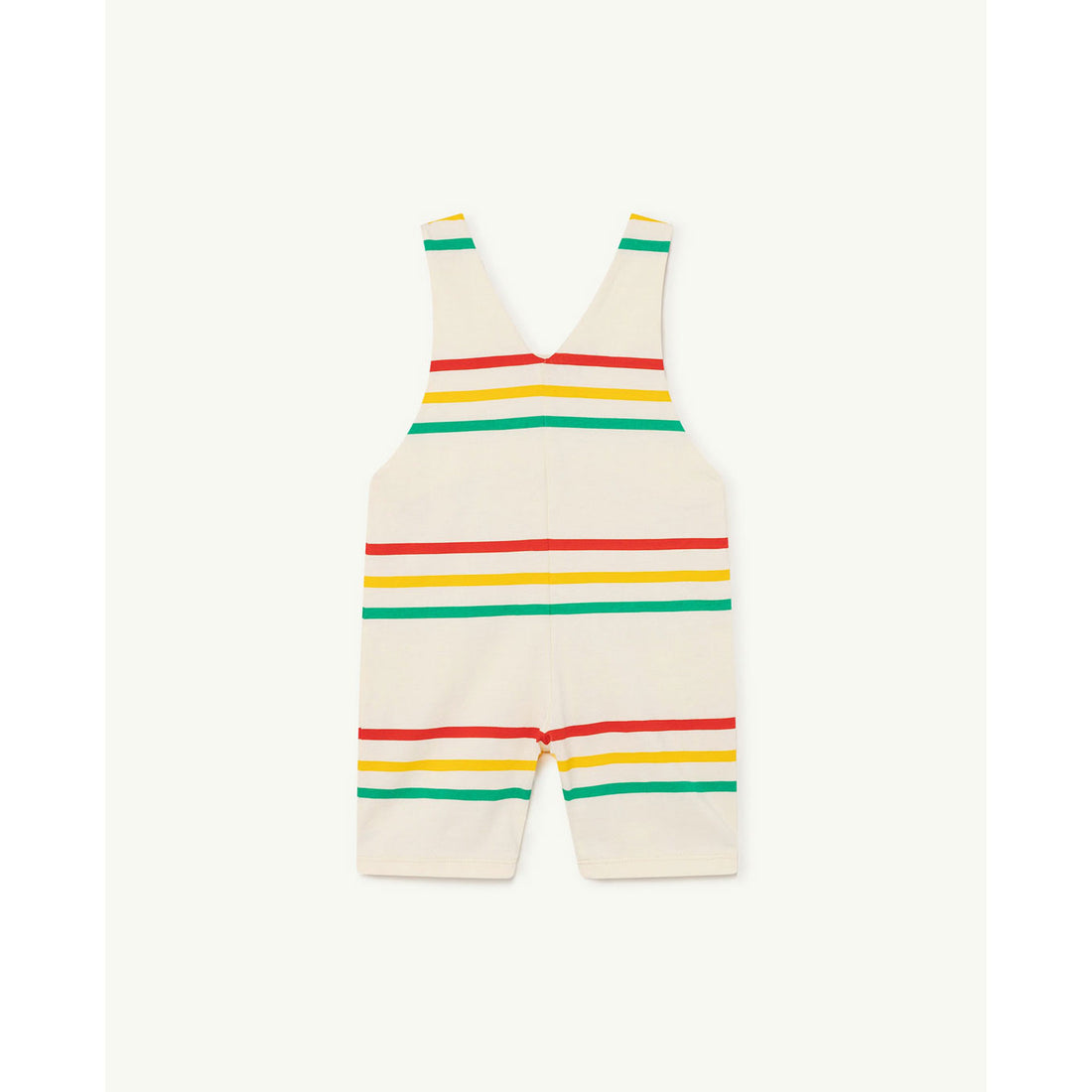 The Animals Observatory Mammoth Baby Jumpsuit - White Stripe