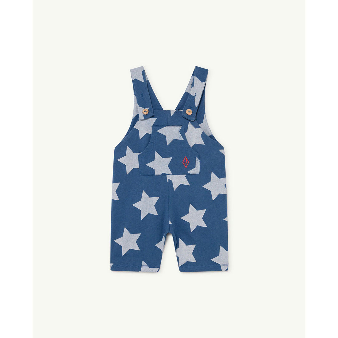 The Animals Observatory Mammoth Baby Jumpsuit - Blue Stars