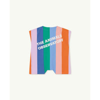 The Animals Observatory Ape Baby Jumpsuit - Lilac Stripe