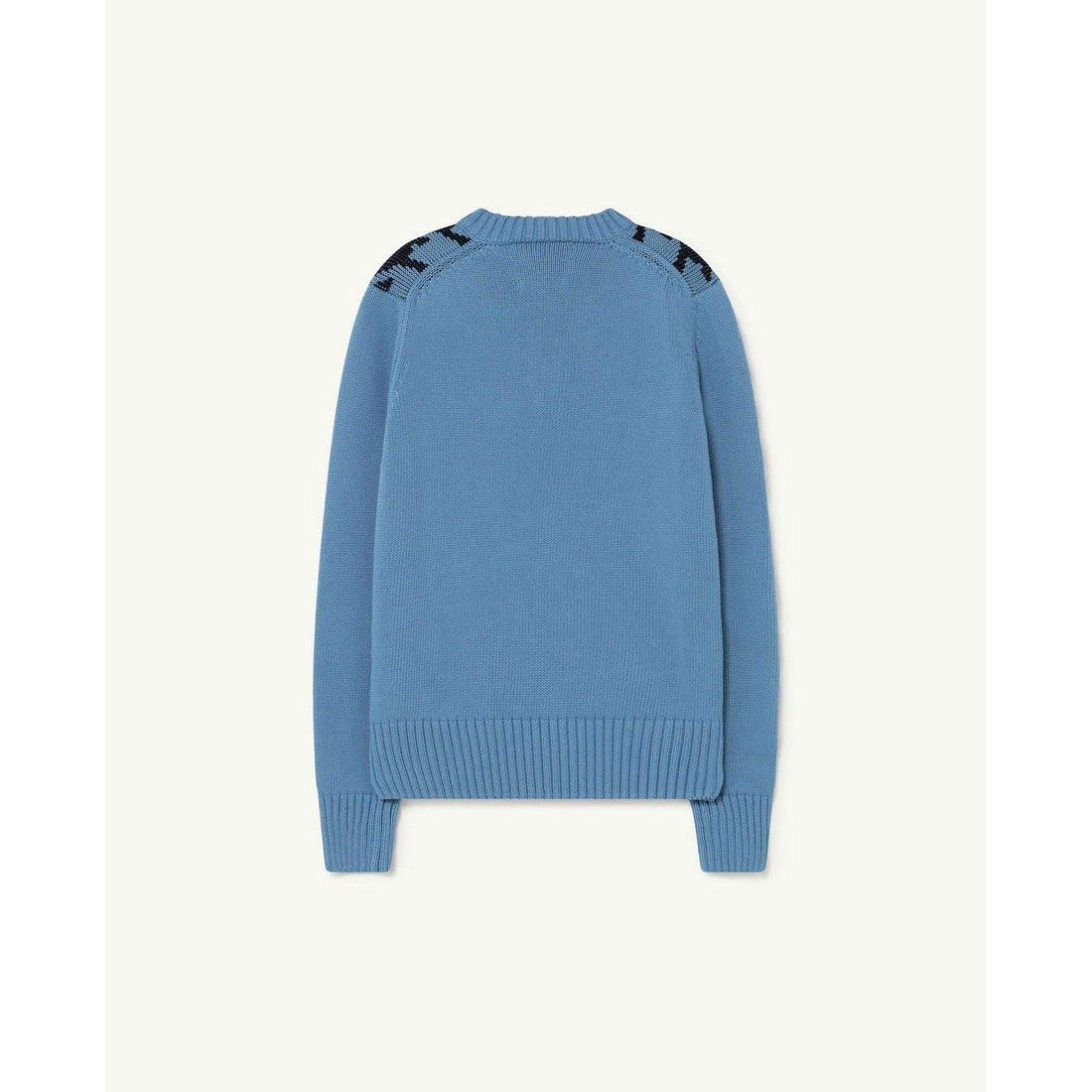 The Animals Observatory Toucan Kids Sweater - Blue Houndstooth