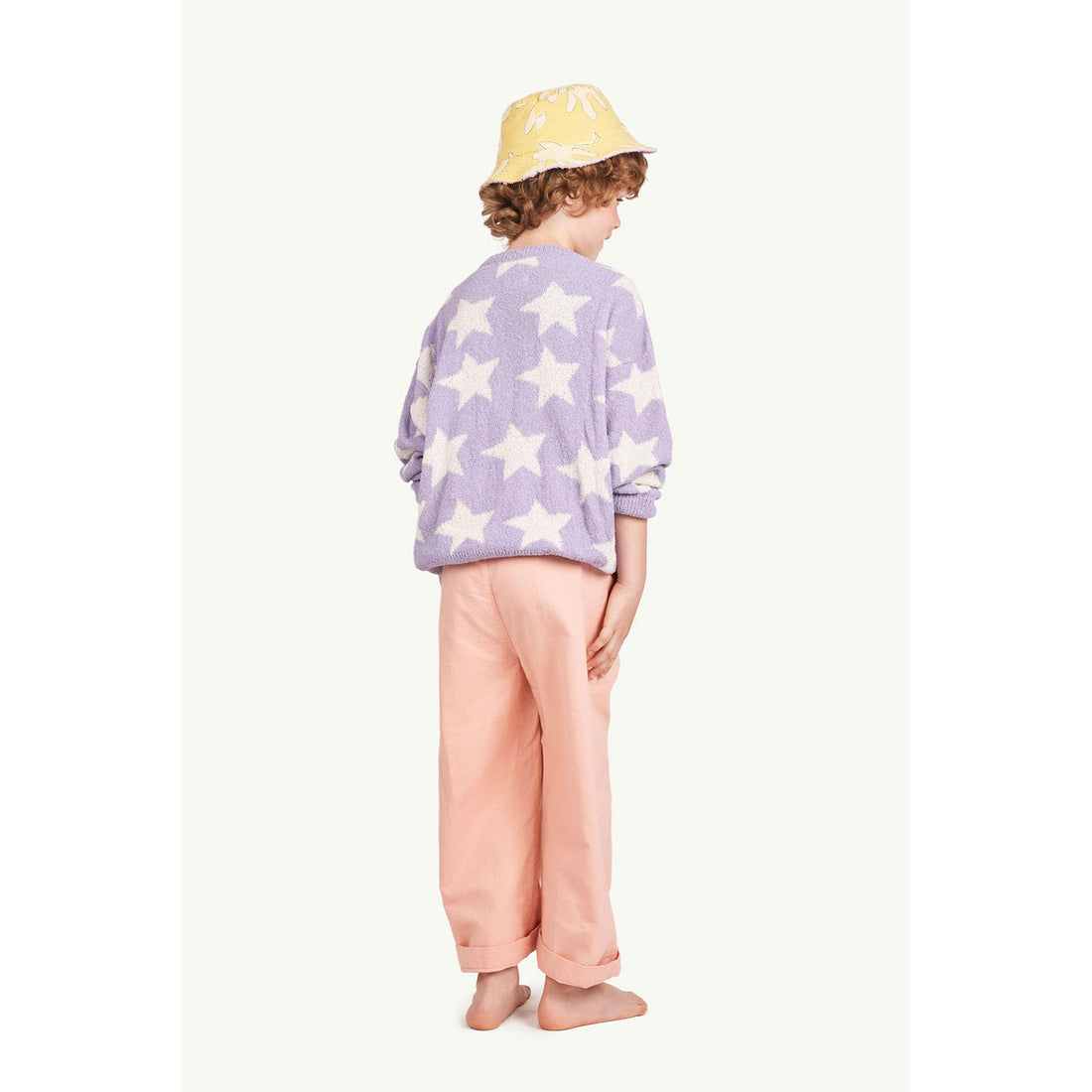The Animals Observatory Star Racoon Kids Cardigan - Lilac Stars