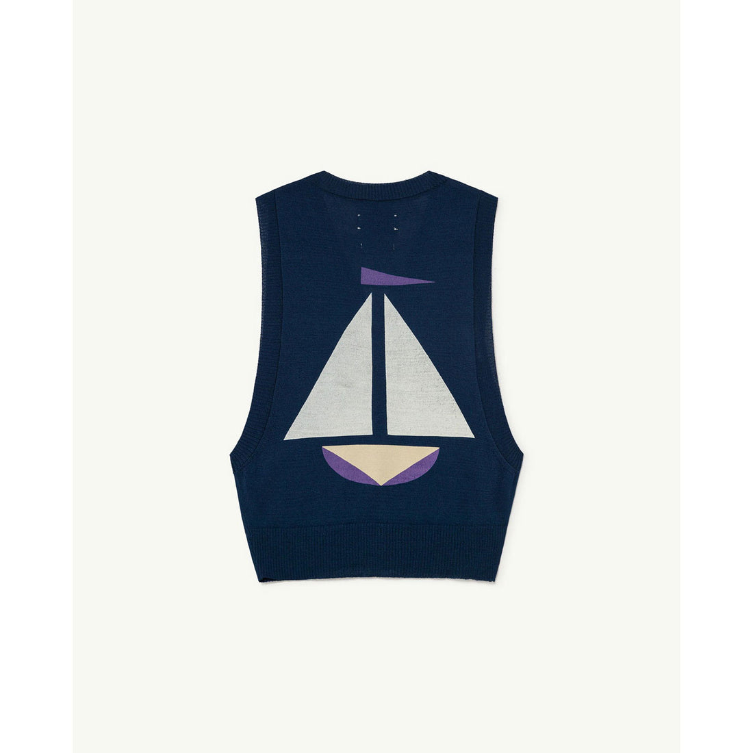 The Animals Observatory Parrot Kids Vest - Navy Logo