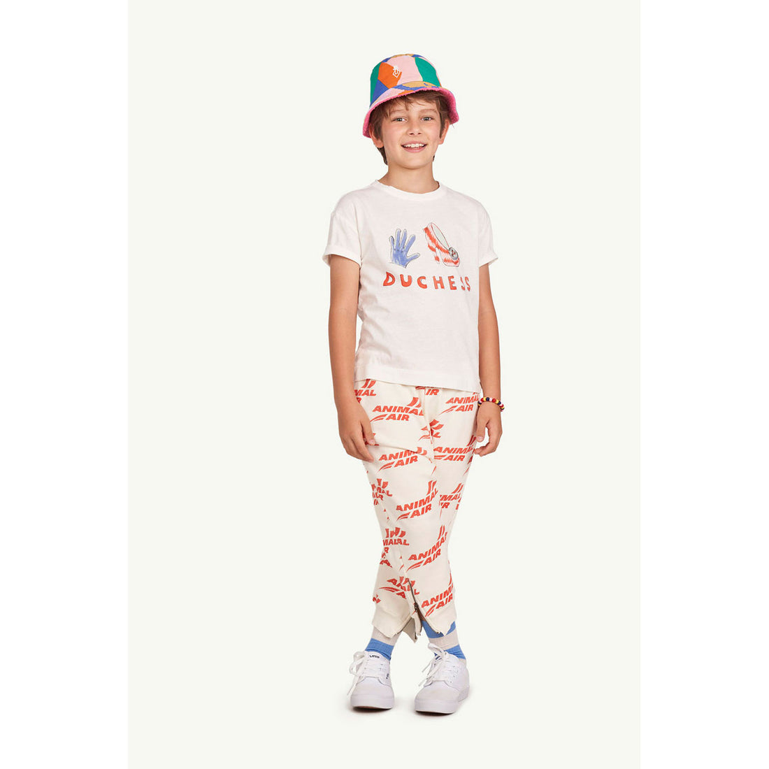 The Animals Observatory Worm Kids Socks  - White Stripes
